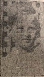 Newspaper photograph of Joseph Henry Flinn printed with the 1936 accident article.
